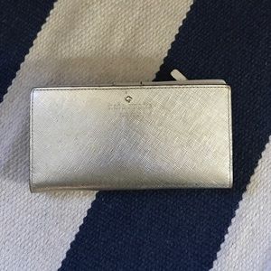 Gold Kate Spade wallet