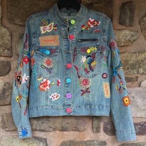 Carrie Allen Embroidered Denim Jacket