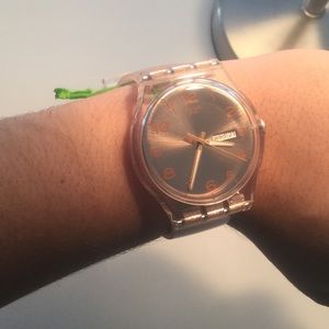 Rose gold Swatch