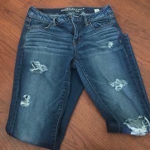 AE ripped jeggings 10 short