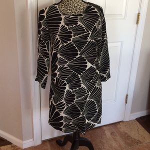 J. Crew dress (black and cream)