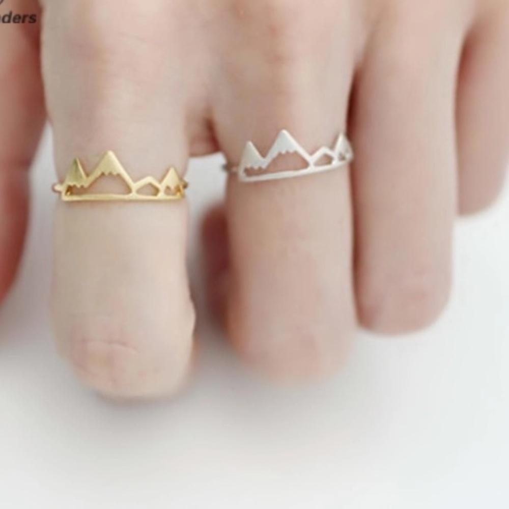 New! Silver mountains ring