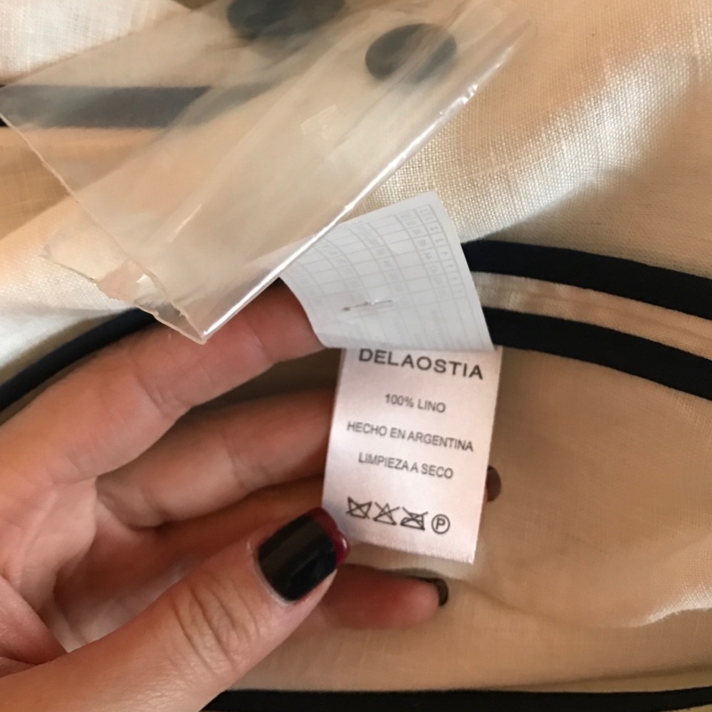 Delaostia Blazer Made in Argentina. Never wore.