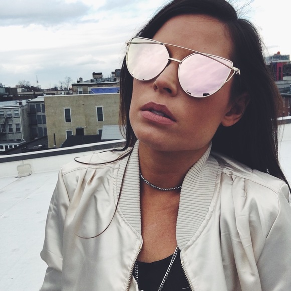 🌟Last 🌟Emma Cat Eye Aviator Mirrored Sunnies - Picture 3 of 8