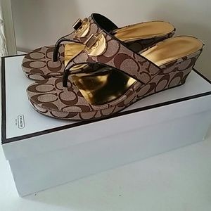 Coach Noble wedge sandal
