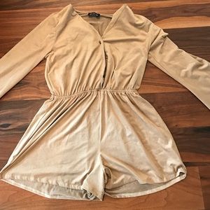 Suede Romper
