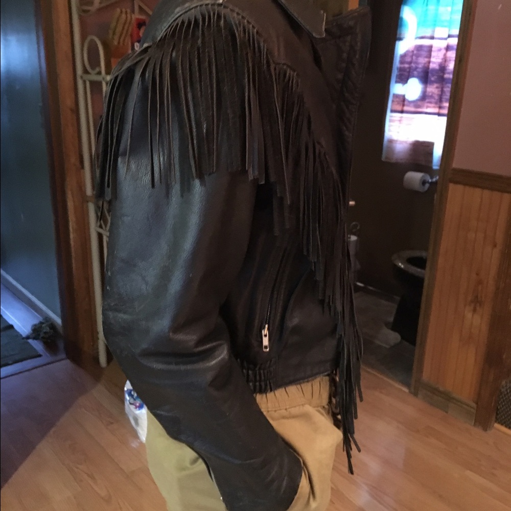 Men's tassel leather