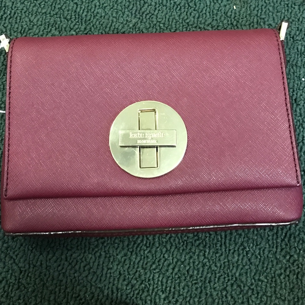 100% Authentic. Kate Spade Maroon crossbody