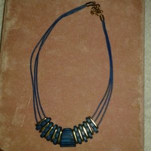 SALE! Vintage beautiful Aqua necklace