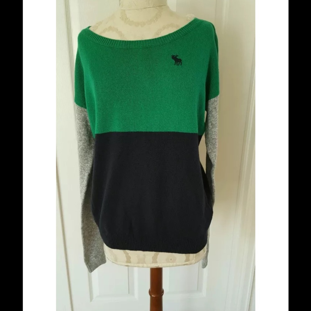 Abercrombie and fitch color block sweater. Sz L