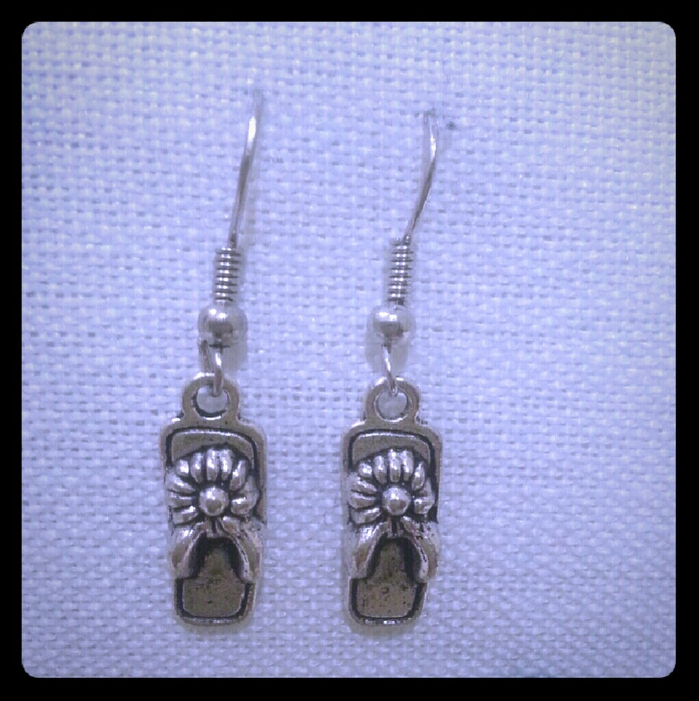 3/$15 Beachy flip flops earrings. BOGO deal.
