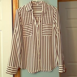 Black and white striped Portofino shirt