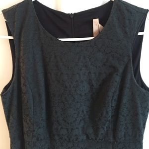 Bailey44 Lace Dark Green Sheath Dress