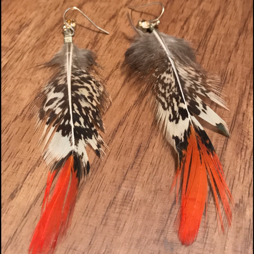 Boho Feather Earrings