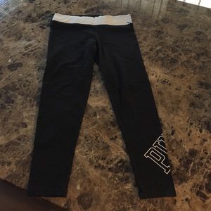 Victoria secret pink flat waisted yoga pants