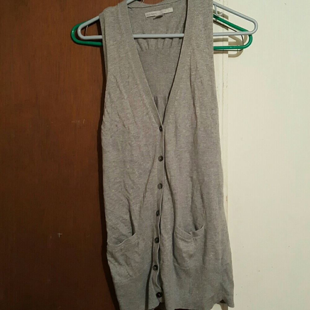 Button down sweater vest