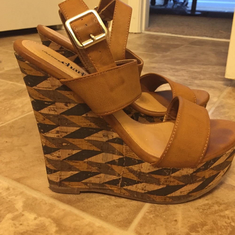 1DAY SALE❤️CHARMING CHARLIE🎀wedges 7. PERFECT