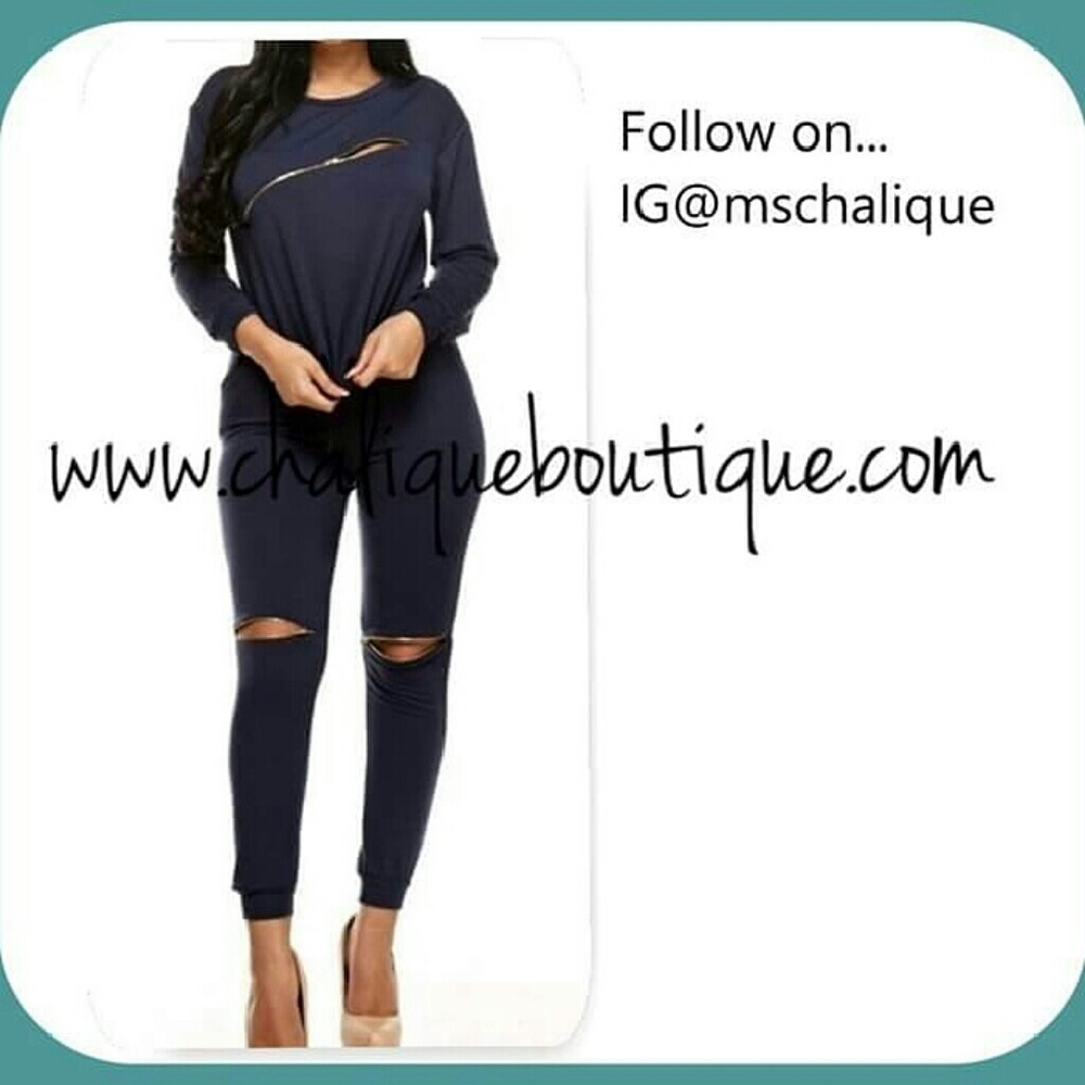 Navy Blue jogger set