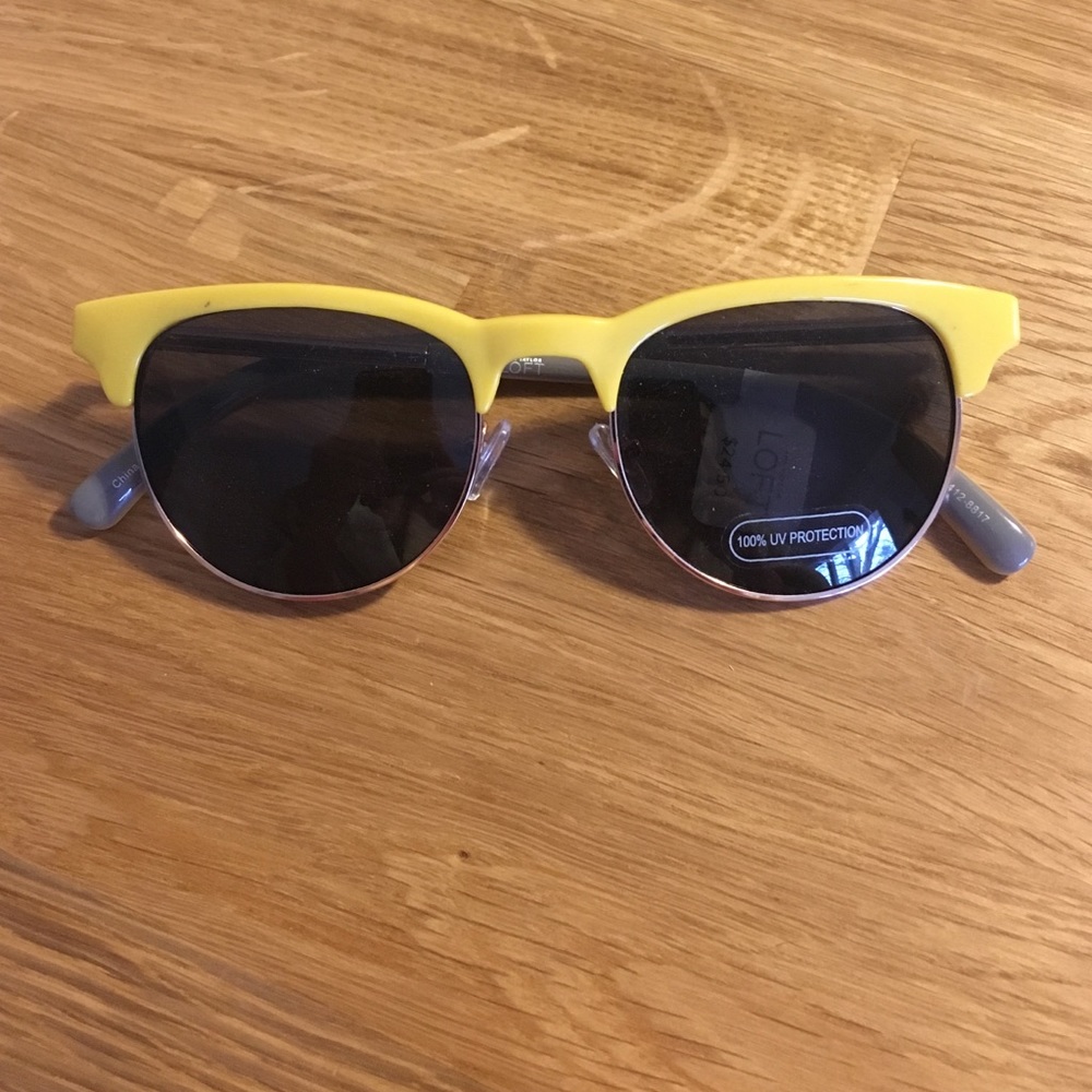 NWT Yellow Loft Sunglasses