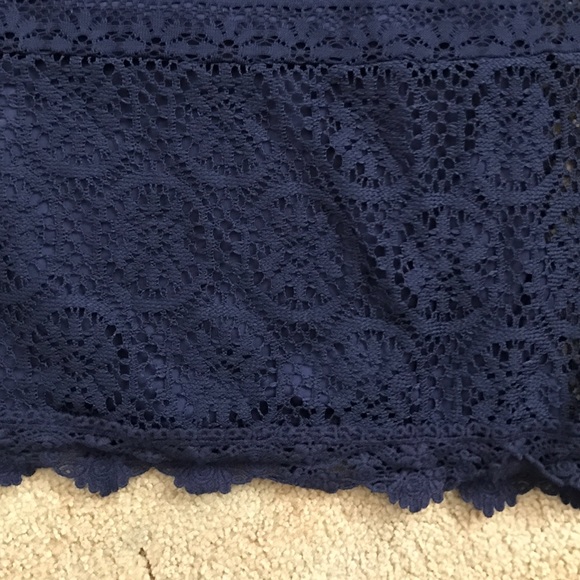 Dark blue crotchet dress - Picture 2 of 2