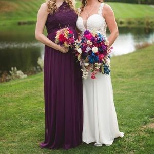 Plum bridesmaid dress purchased from David Bridal