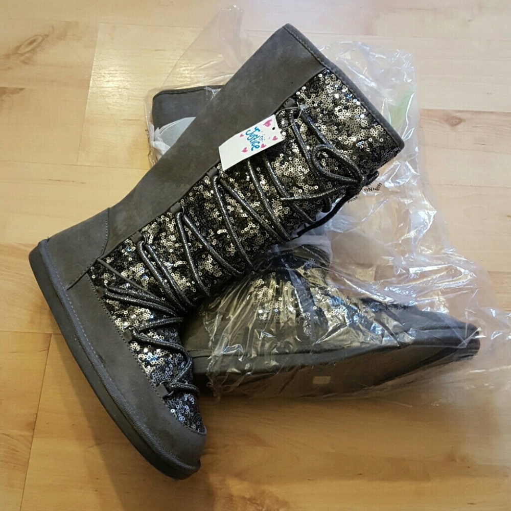 glitter boots
