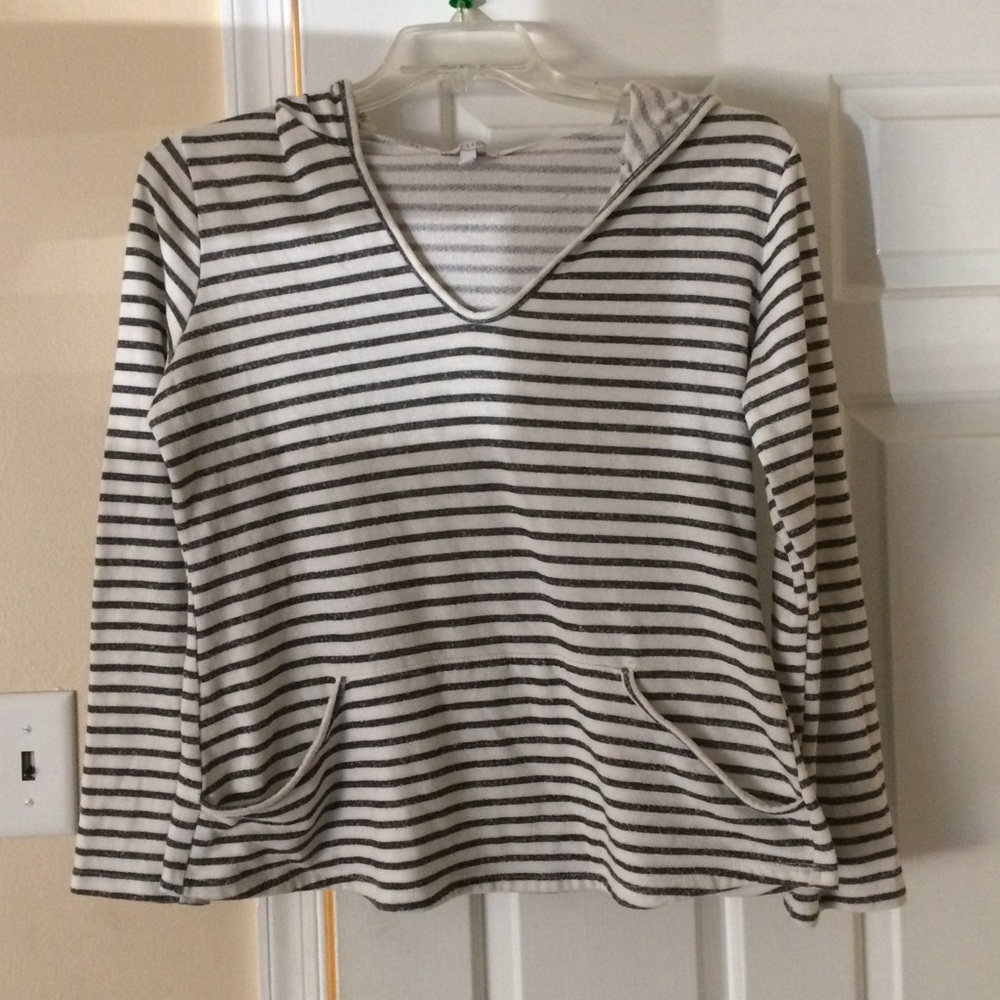 Striped Sweatshirt with hoodie