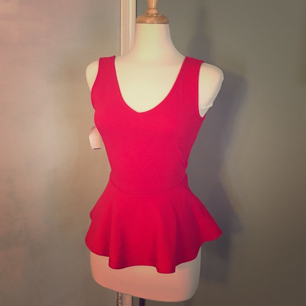 NWT Peplum Tank
