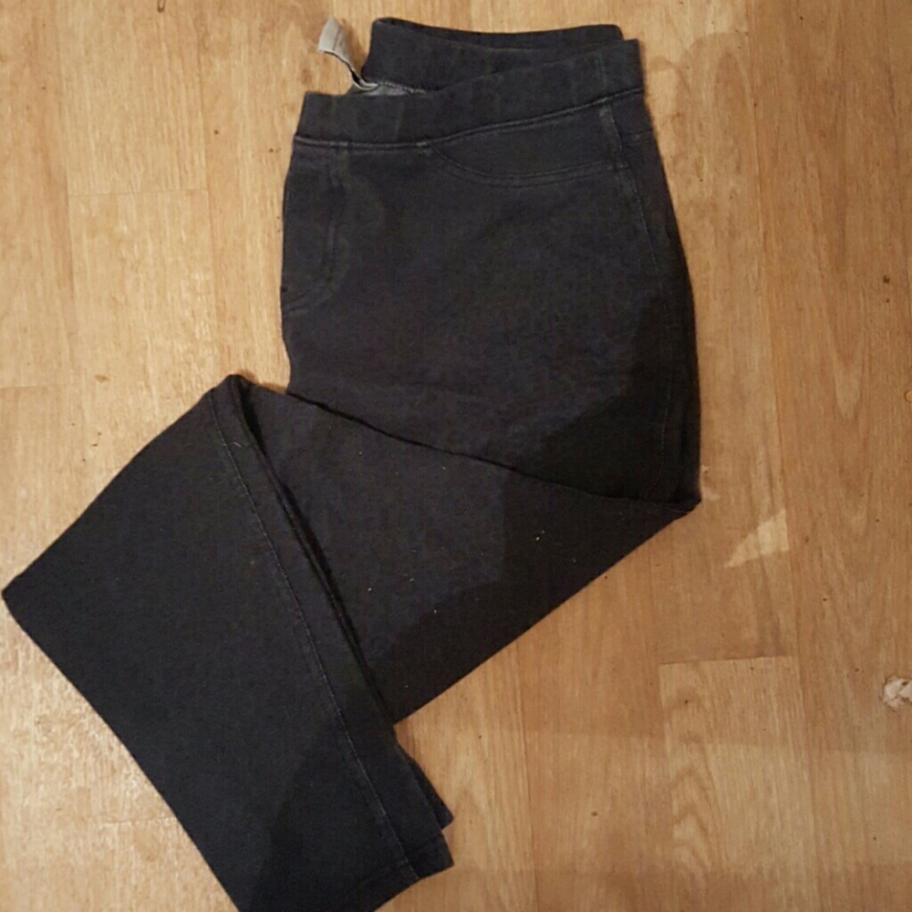 Animal print denim jeggings