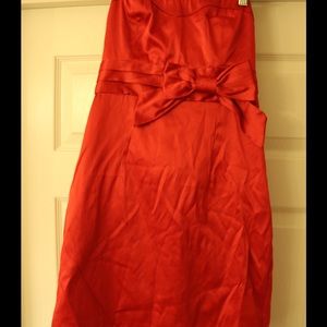 Red cocktail dress