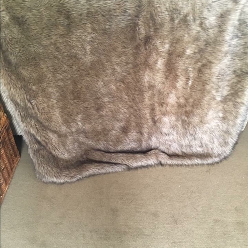 Threshold from Target Faux Fur throw blanket.