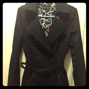 Pretty BR black trench coat