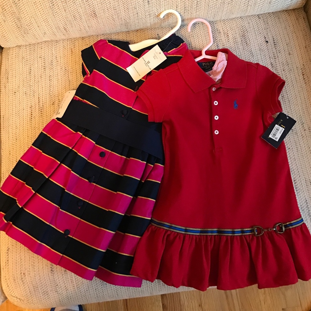 Polo Girl dress-size 2T & Ralph Lauren dress 18 m.