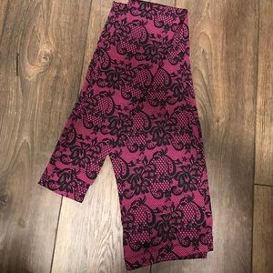 Lace spandex leggings