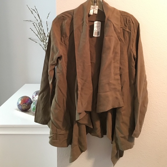 NWT Forever 21 Drape-Front Shawl Collar Jacket - Picture 2 of 4