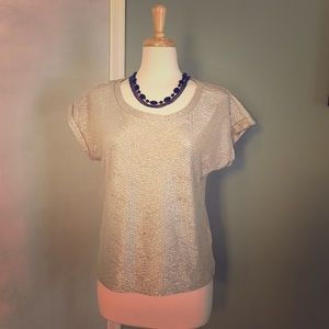 Forever 21 metallic tee
