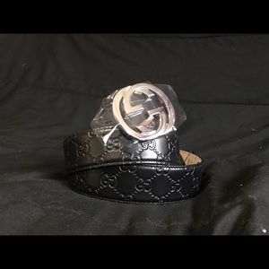 Gucci Other - Authentic Gucci Men Belt Guccissima Black Monogram