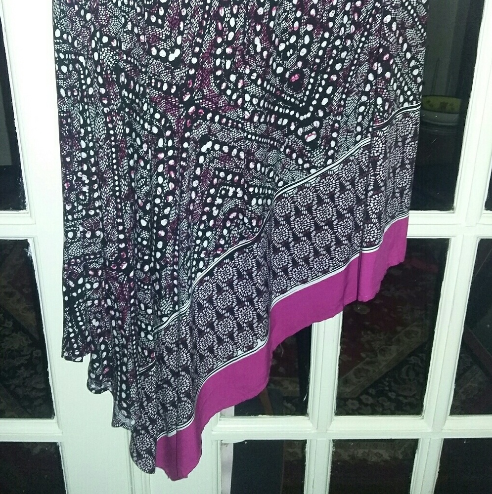 FINAL SALE Asymmetric Rayon Skirt NWT