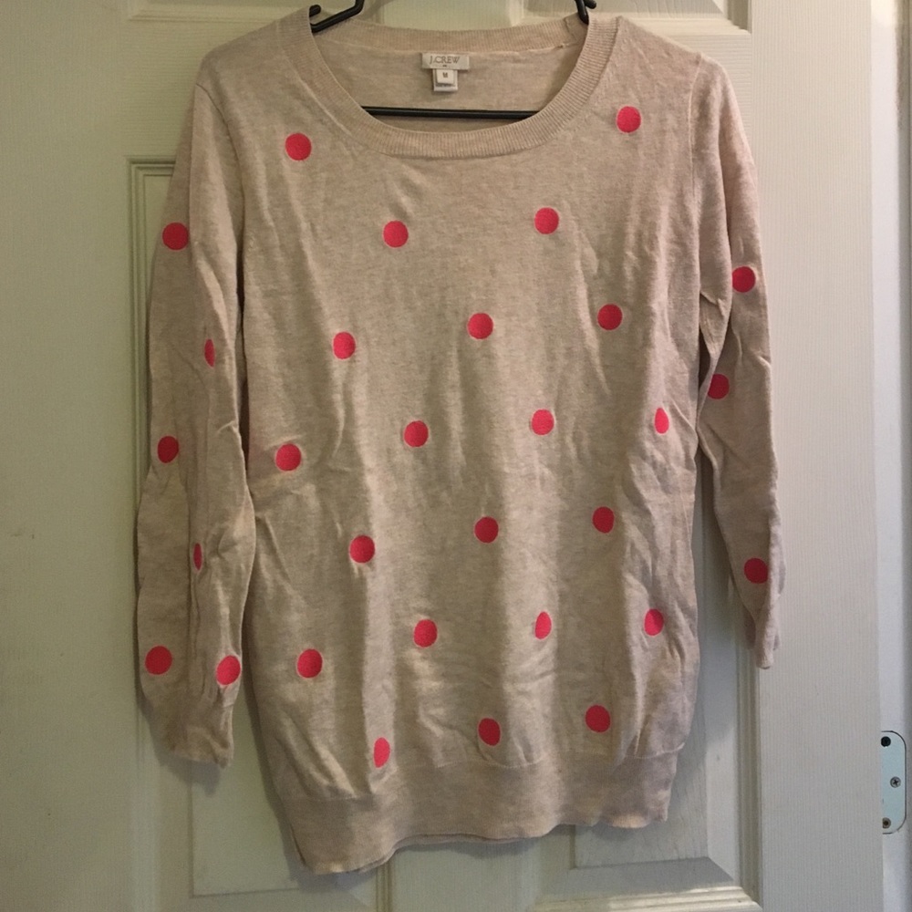 J. Crew polka dot sweater