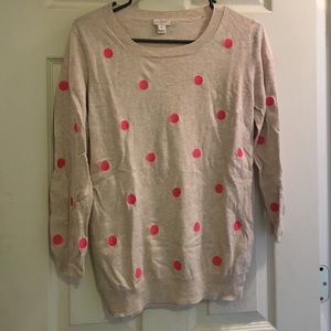 J. Crew polka dot sweater