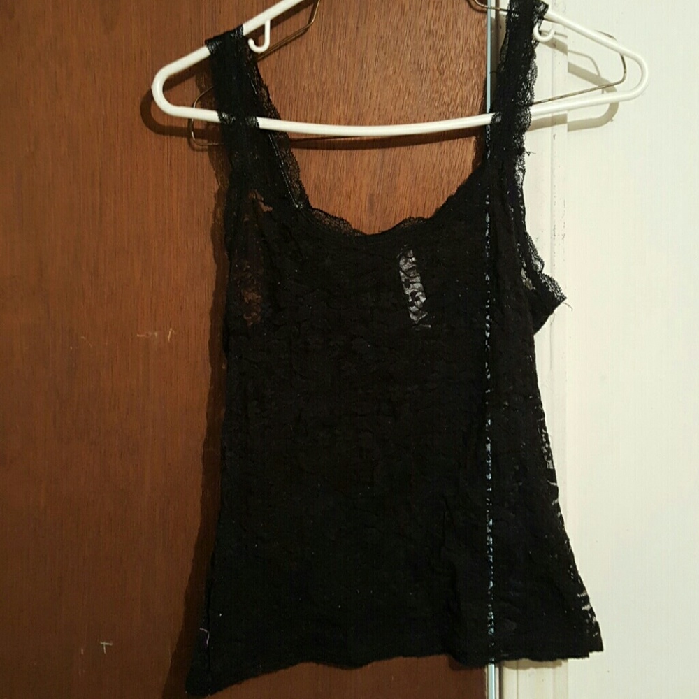 Black lace top