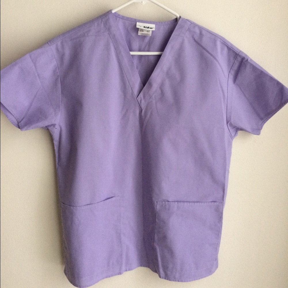Lavender scrub top