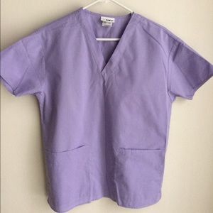 Lavender scrub top