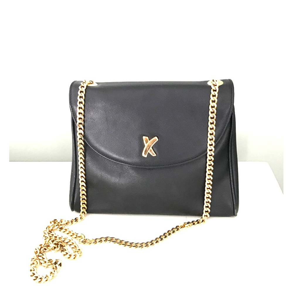 Paloma Picasso Leather/Gold Chain Vintage