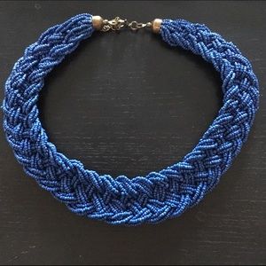 J Crew Beaded Blue Necklace