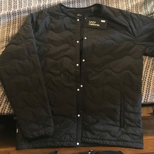 Levi's black button up coat