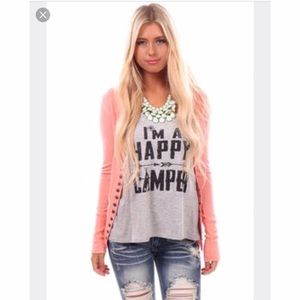 Lime Lush Boutique Peach Cardigan