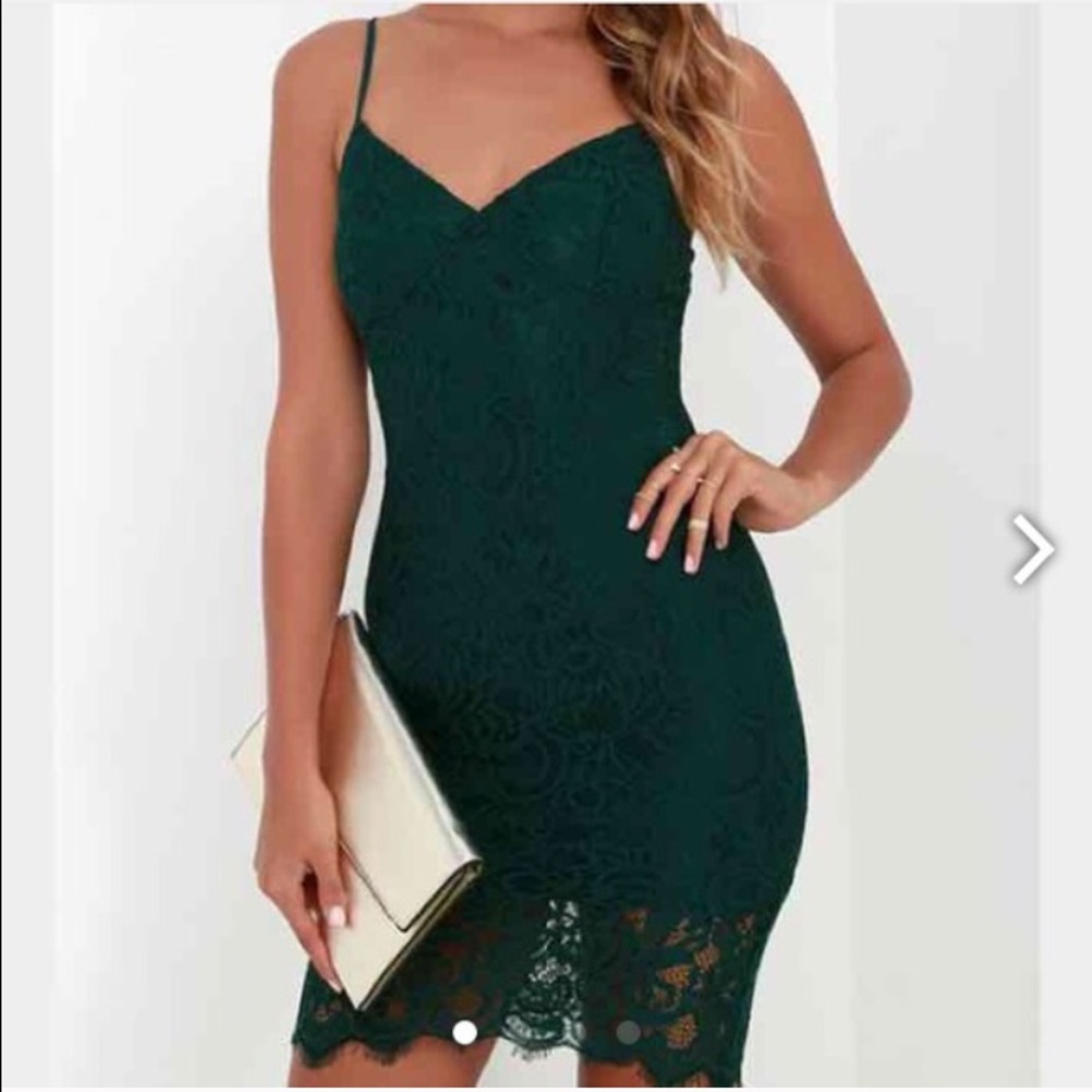 Dark green dress