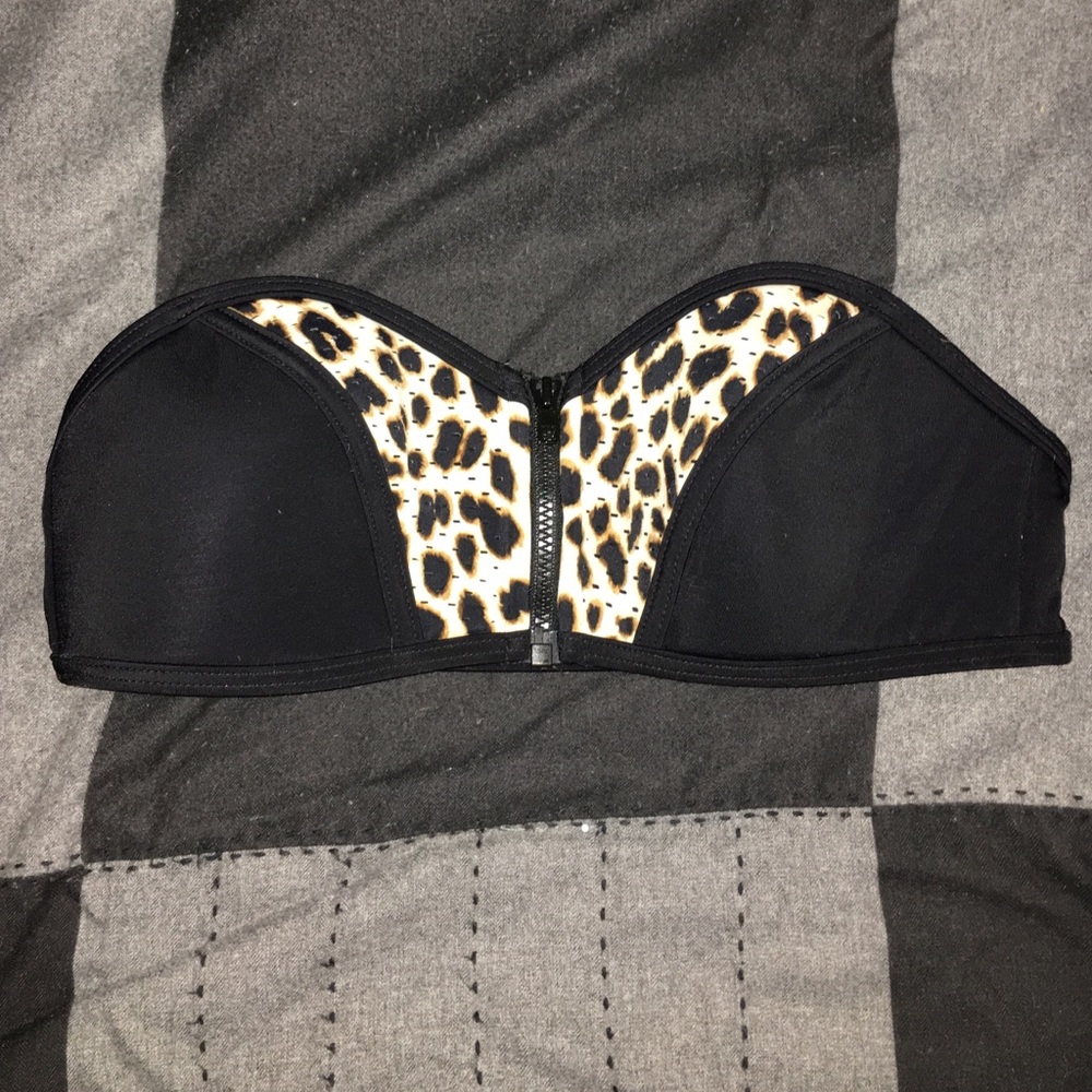 PINK victoria's secret zip up bandeau