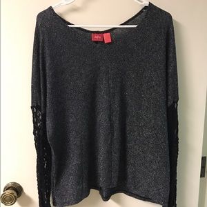 Day trip Black/Lace blouse